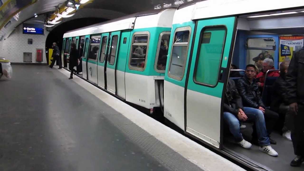 Paris Metro Lines 7 and 2 on 6 March 2013