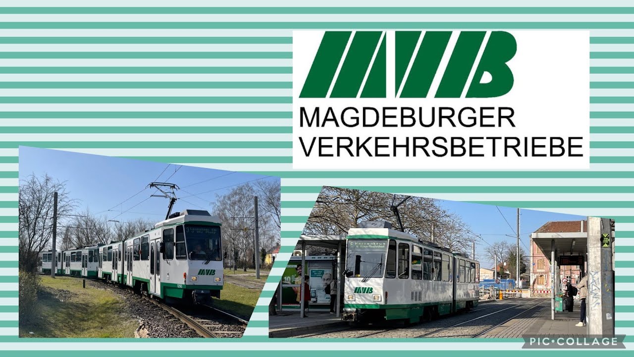 MVB Magdeburger Verkehrsbetriebe Tram ČKD Tatra (exBVG6146) Wagen 1293 Baujahr 1980 Mitfahrt Linie 6