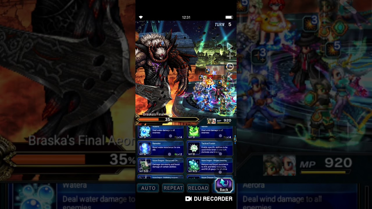 [FFBE] Braskas Final Aeon - 7 Turns Feat. Kimahri