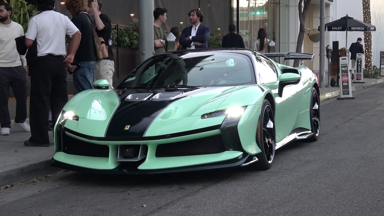 Pale Green Atelier Ferrari SF90 XX Spider