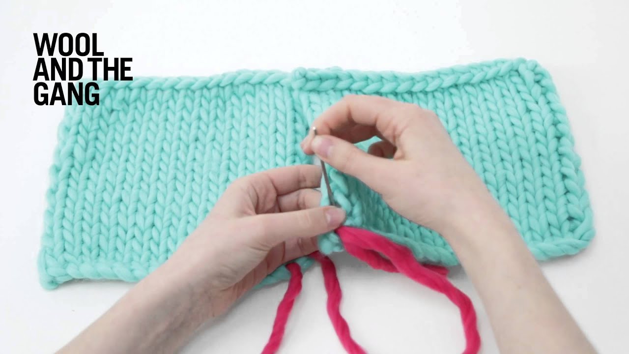 How to knit: Vertical invisible seaming