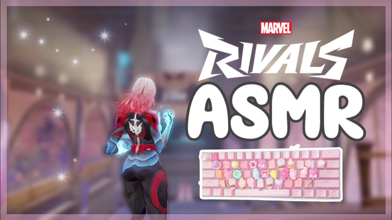 Marvel Rivals ASMR 💗 Practicing in Practice Range | Whispering, Gum Chewing and Keyboard Triggers