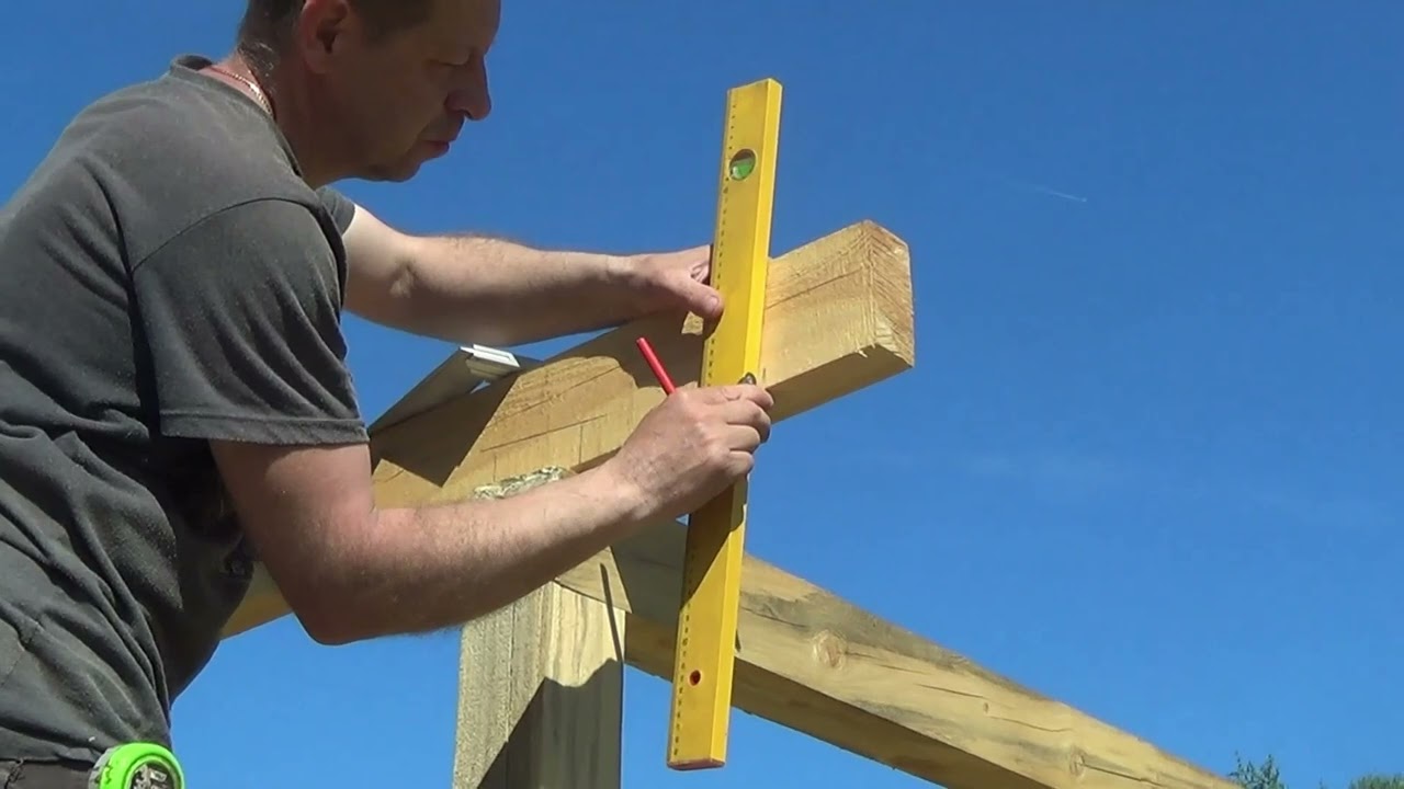jak zbudować gołębnik, krok po kroku - krokwie,how to build a dovecote, step by step - rafters,
