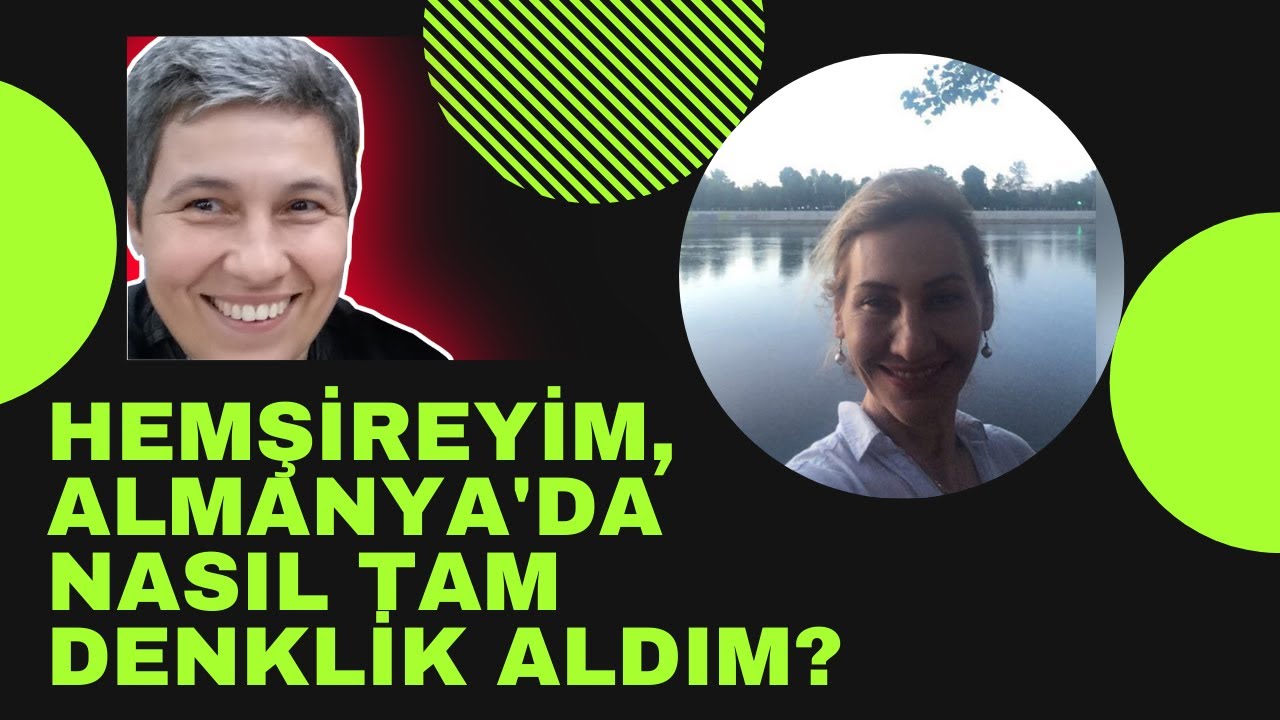 SOHBET : Hemşireyim, Almanya'dan tam denklik aldım  #Podcast