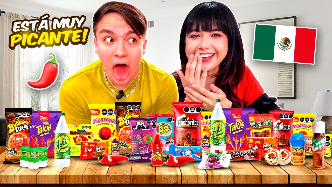 KELLY VELOZ Y SUCO PRUEBAN DULCES MEXICANOS🥵😱!!