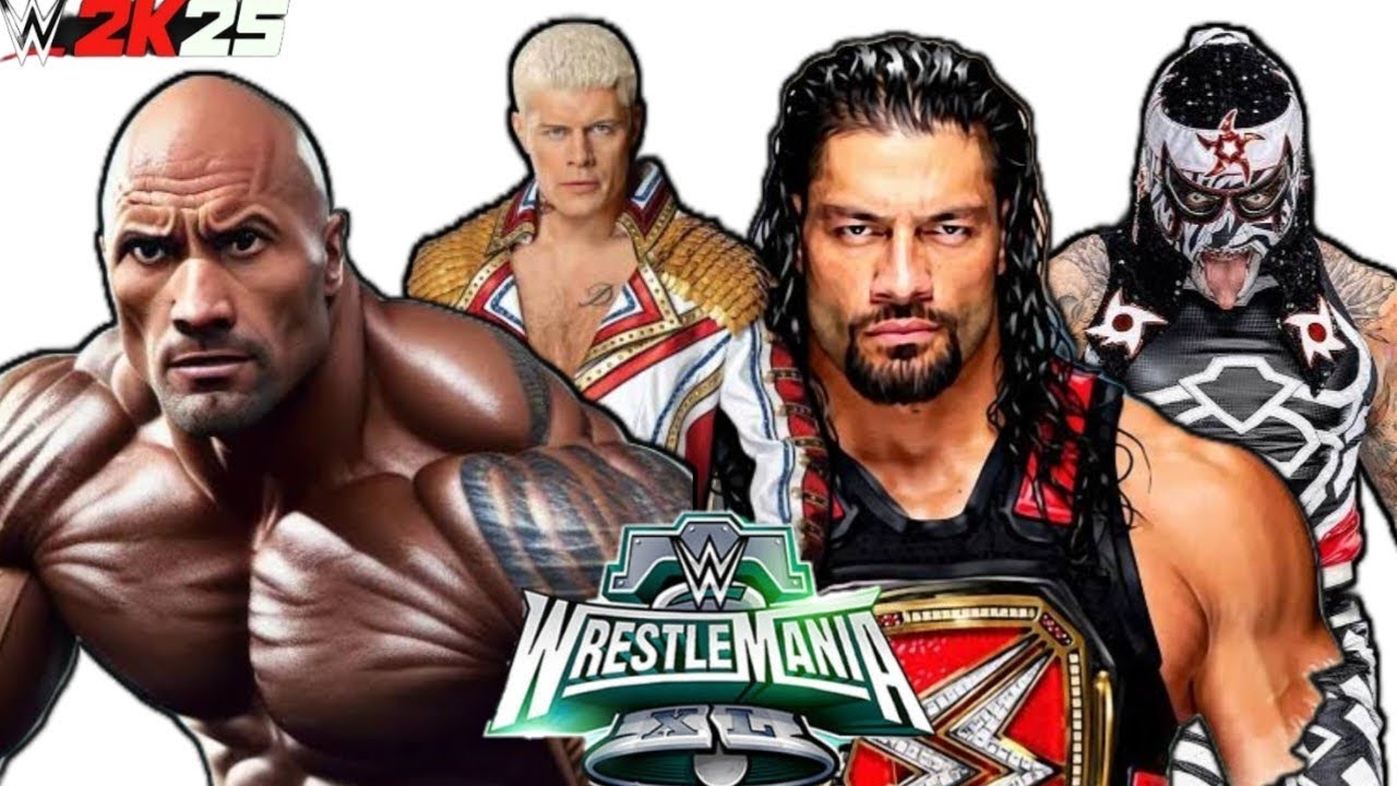 THE ROCK & CODY RHODES VS ROMAN REIGNS & PENTA Who Will Won Dream match ? 🏆 Wwe 2K25 📱 adition !