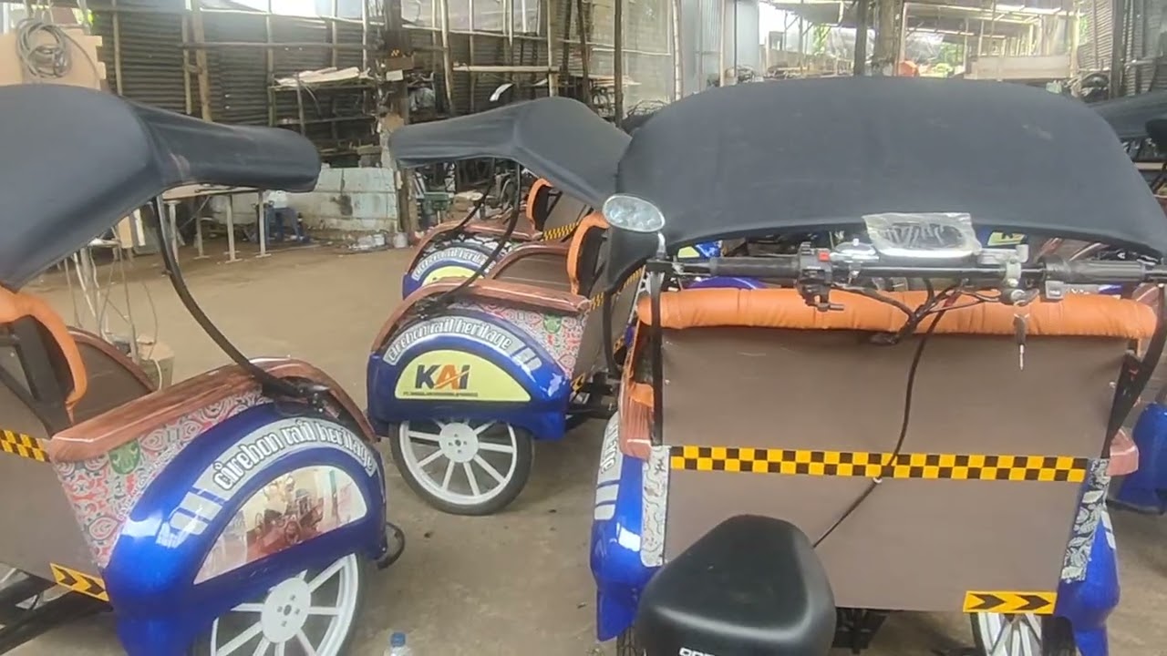 Becak listrik KAI untuk kota Cirebon Jawa Barat 