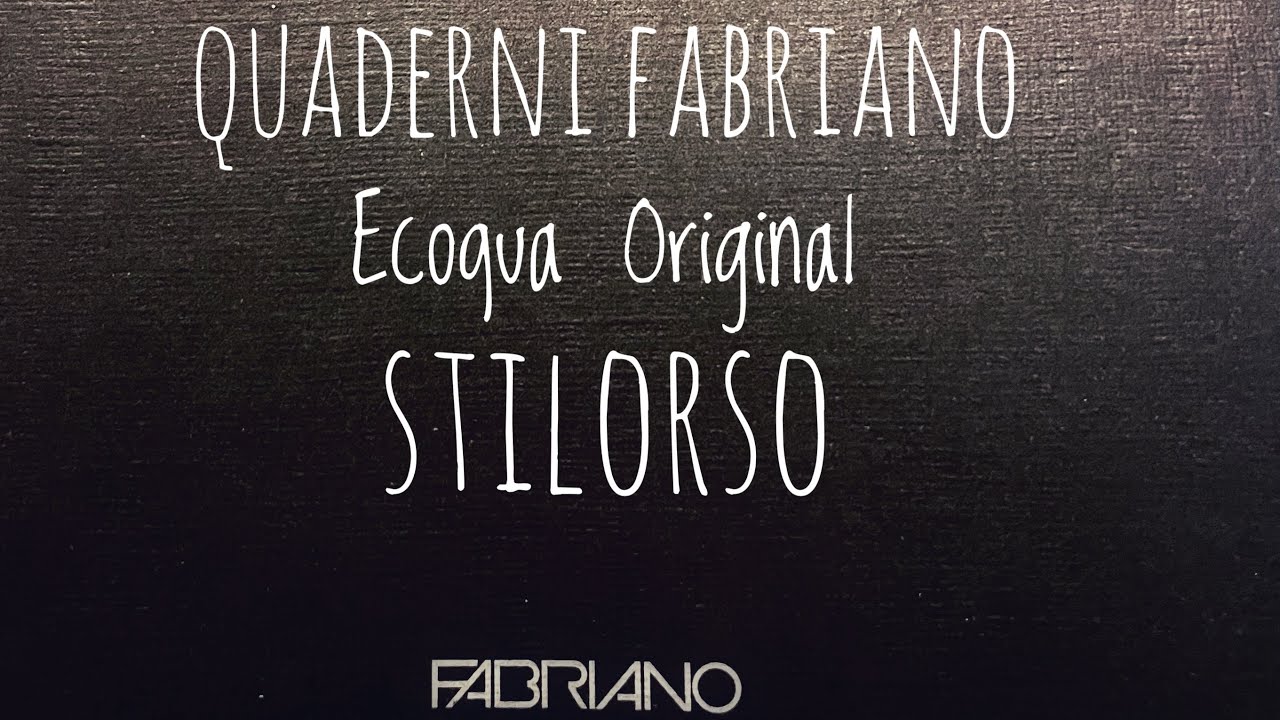 Fabriano Ecoqua Notebook A5 . Prova Stilografica