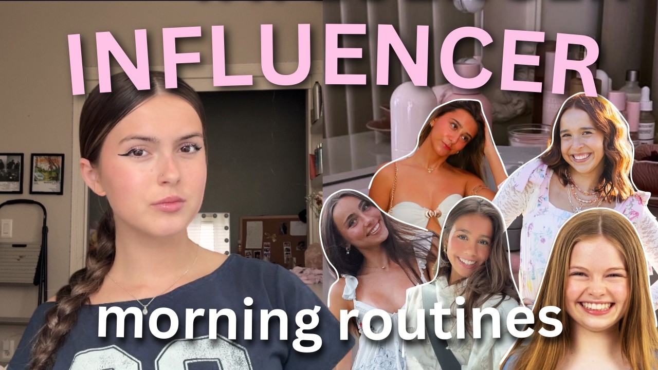 Following INFLUENCERS’ Morning Routines for a Week | to build discipline & consistency 🌸 