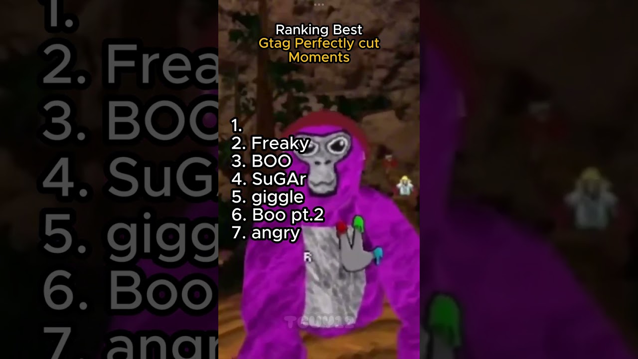 Ranking funny cut moments in Gorilla tag #gorillatag #like #comedyvideo #sub #gtag #funny #ranking