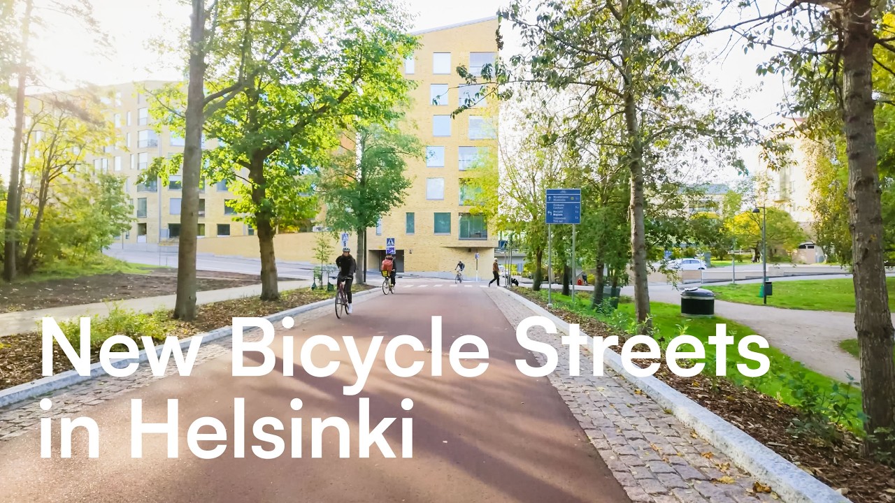 Central Park to the Sea – Pasilanbaana POV Bike Ride || Here in Helsinki