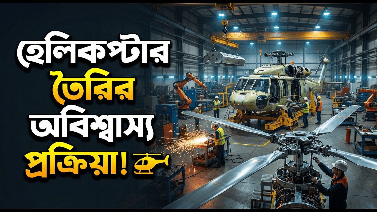 হেলিকপ্টার তৈরির অবিশ্বাস্য প্রক্রিয়া দেখুন! 🚁 How Helicopters are Made: Inside the Factory