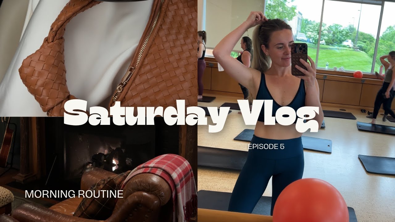 My Saturday Morning Routine Vlog ☕️ Barre3 workout, Coffee Chats & Following My Dreams