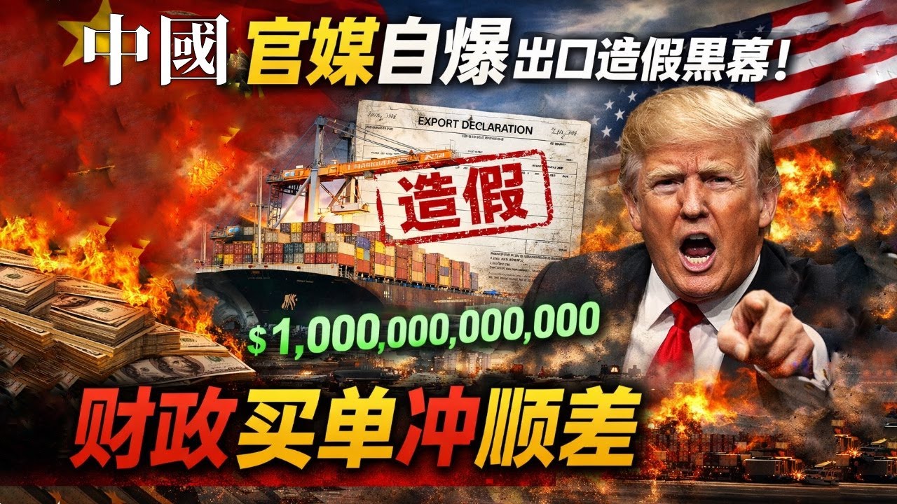 中國官媒自爆出口造假真相！1萬億美元貿易順差竟是地方買單灌水造出來的！官媒揭穿數據騙局，財政補貼燒光，經濟光明論徹底破產，中國外貿神話全面崩塌，順差幻覺反噬普通人未來與中美貿易戰火線再度失控警告片來了