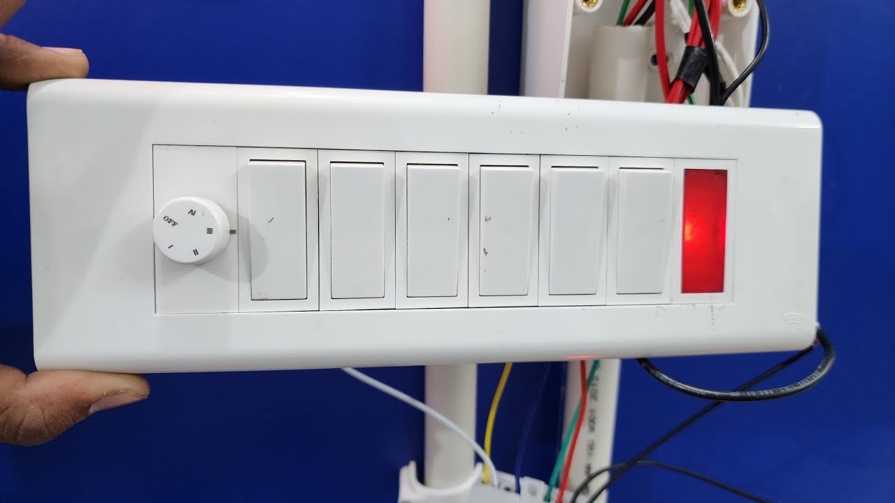 6 swich Modular Bord wiring वायरिंग करना बच्चो का खेल || जीरो से सीखें || #mitechnical
