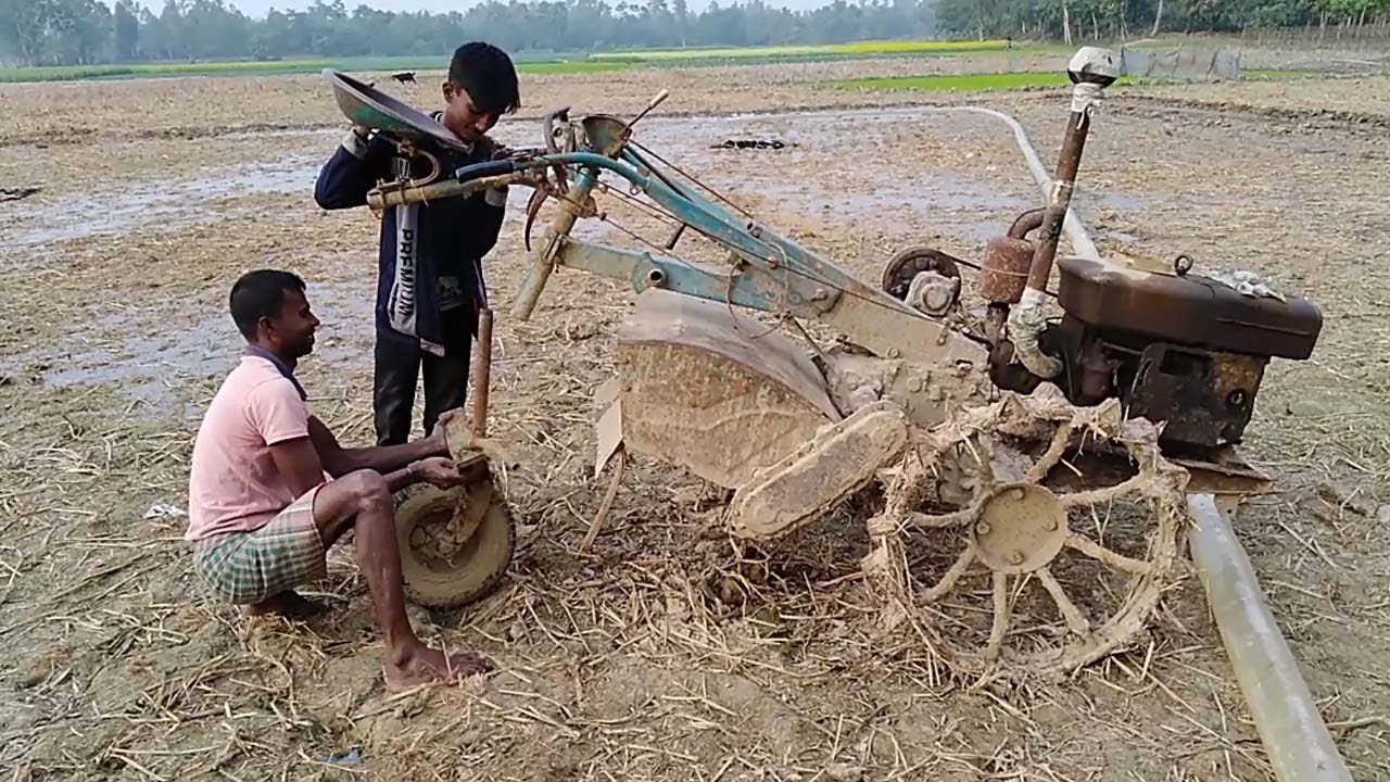 power tiller add Rear wheel start Machine by big body boys