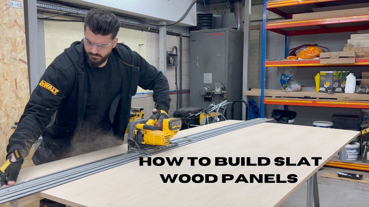 How to Make Wood Wall Slat Panel “Step by Step” Any Color You Like!!