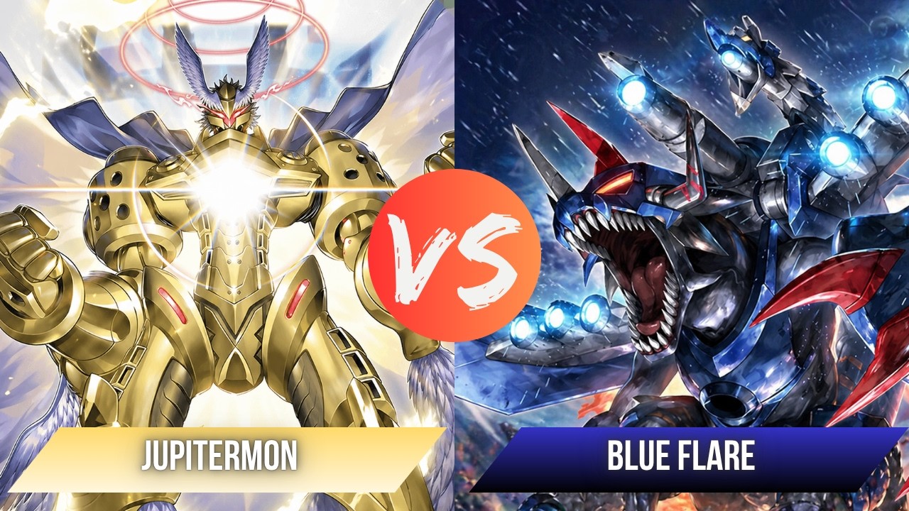 Ningu&eacute;m leva Blue Flare a s&eacute;rio. Coloquei contra o melhor do formato | Digimon Cardgame