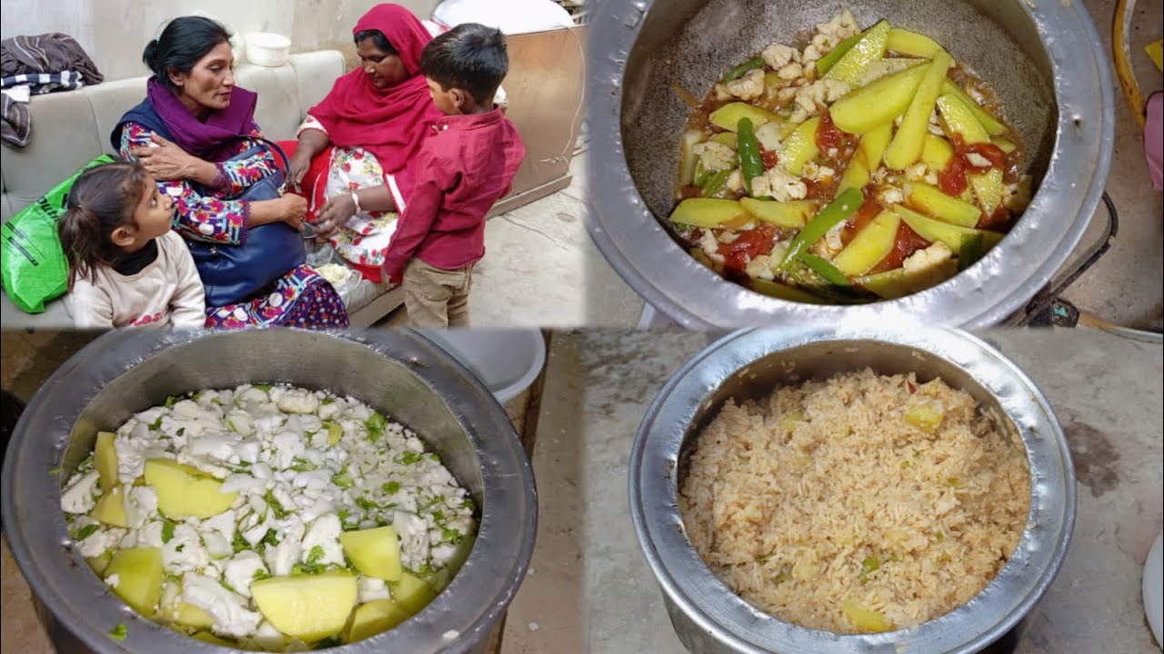 Aalu gobhi wale chawal recipe banae humne Ammi I Thi to #Uzmagill 