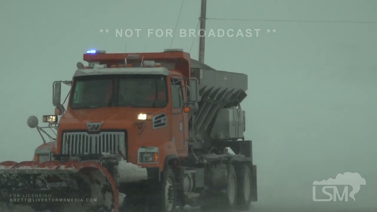 03-19-2025 Omaha, NE - Extreme Whiteout Conditions! Power lines snapped - vehicles stuck
