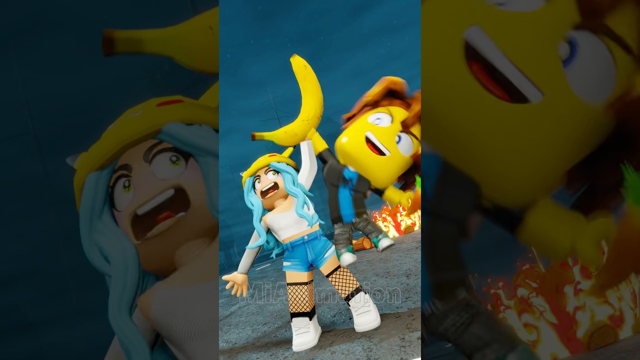 Respect Power BANANA 🍌😂 Roblox Funny Meme #roblox #99nights #prank #tiktok #shorts