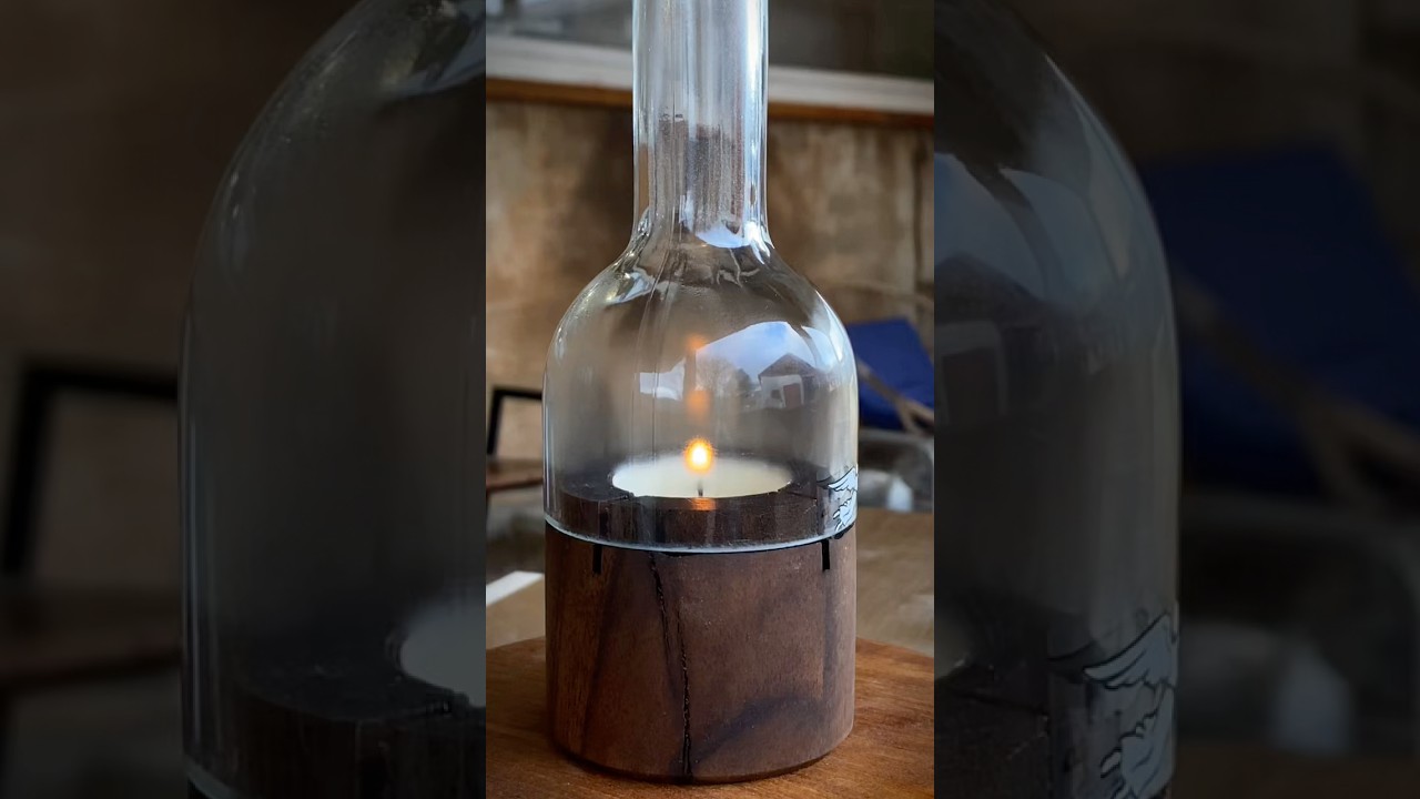 DIY bottle cutting tool we built ourselves. Simple, tested, and it works.