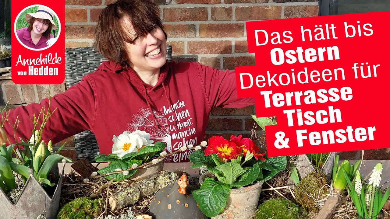 Natur Dekoideen für den Frühling und Ostern 2024 - einmal selber machen und später umdekorieren.