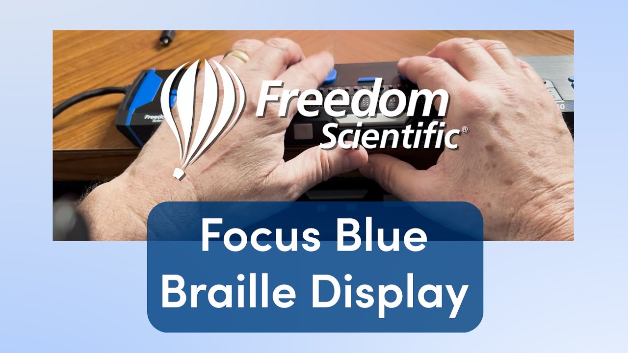 Customizing your Focus Blue Braille Display