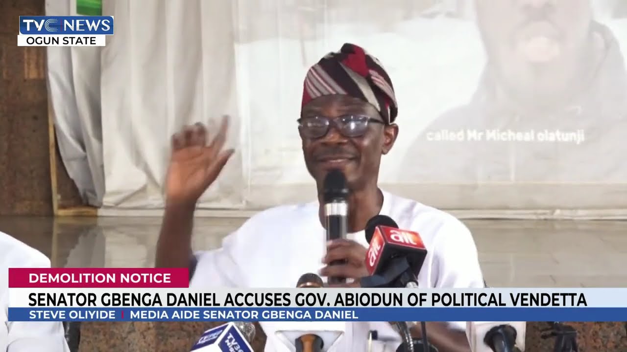 Senator Gbenga Daniel Accuses Gov Abiodun Of Political Vendetta