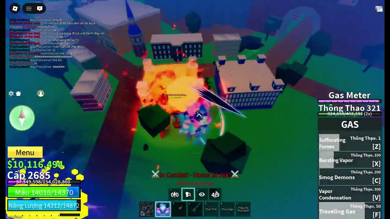 pvp blox fruit combo gas spikey trident godhuman skull guitar