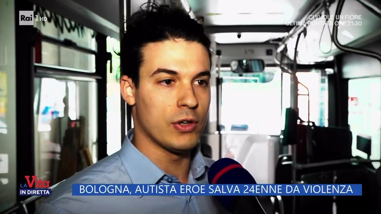 Bologna, autista eroe salva 24enne da violenza - La Vita in diretta - 21/04/2023