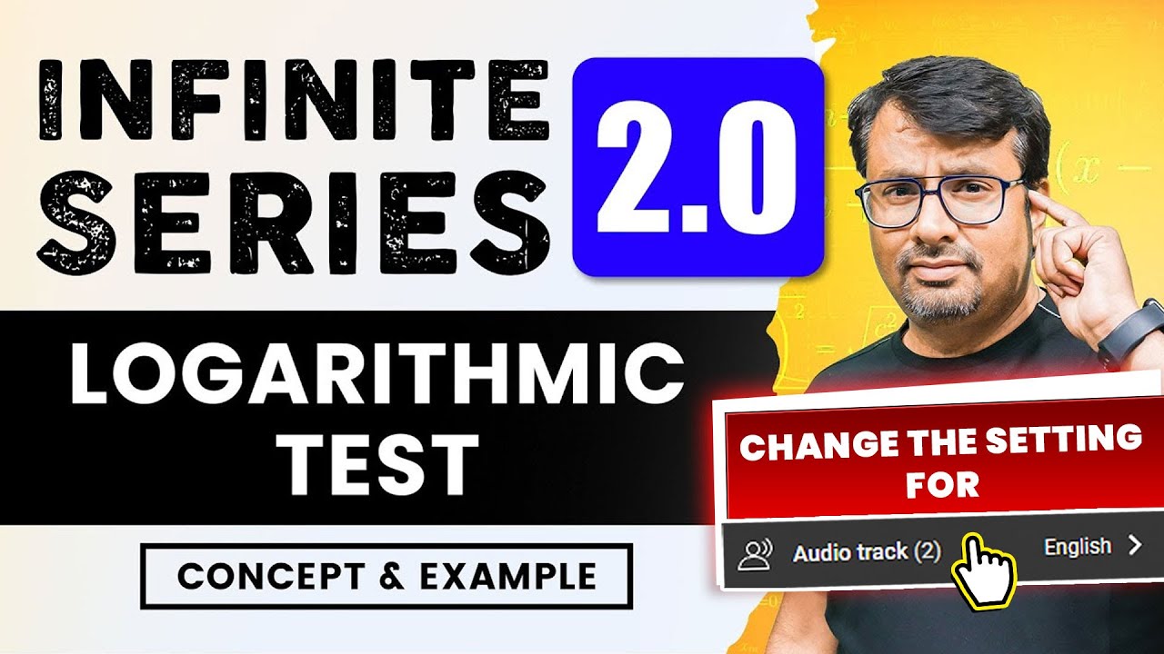 Infinite Series - Logarithmic Test for Convergence of Infinite Series | By Gp sir