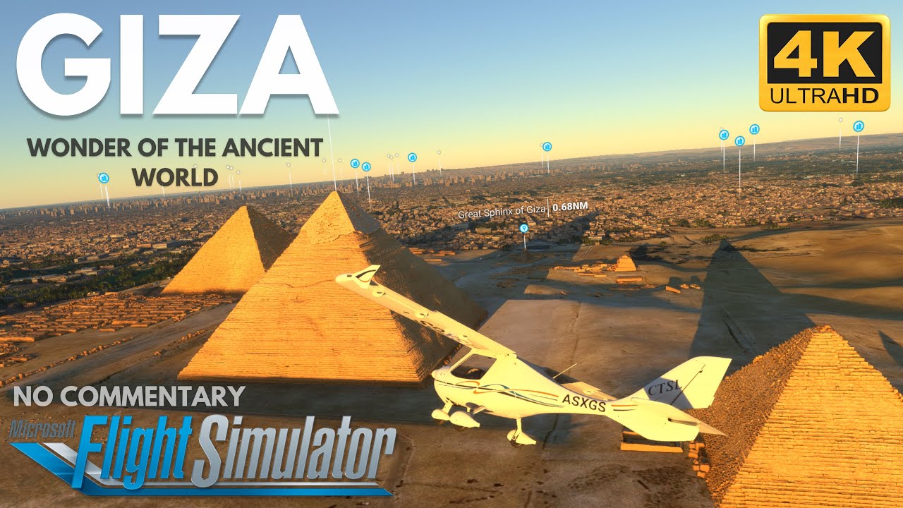 Giza, Egypt | Microsoft Flight Simulator | Xbox Series X in 4K | NO COMMENTARY