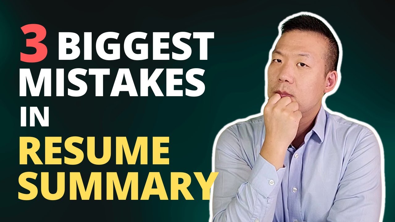3 Biggest Mistakes in Resume Professional Summary (And How to Fix Them!)