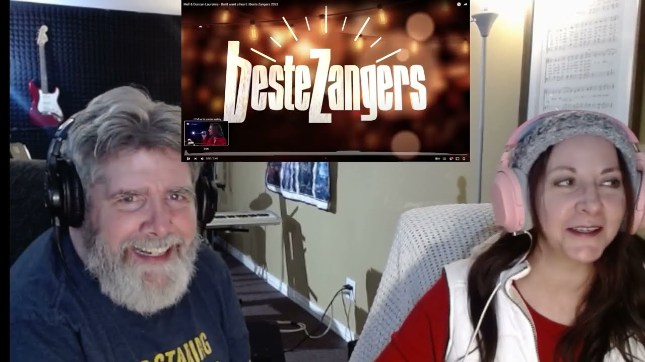 Mell & Duncan Laurence   Don't Want a 💗Heart Beste Zangers 2023- Our Reaction Suesueandthewolfman
