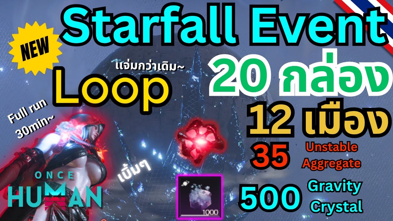 ฟาร์มจัดหนัก! ได้ 500 Gravity Crystal & 20 Starfall Box ในรอบเดียว!  | Once Human