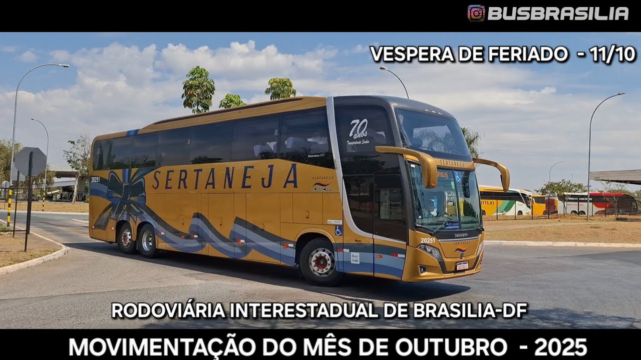 MOVIMENTAÇÃO NA RODOVIÁRIA INTE RESTADUAL DE BRASILIA-DF I OUTUBRO 2025 l VESPERA DE FERIADO #part2