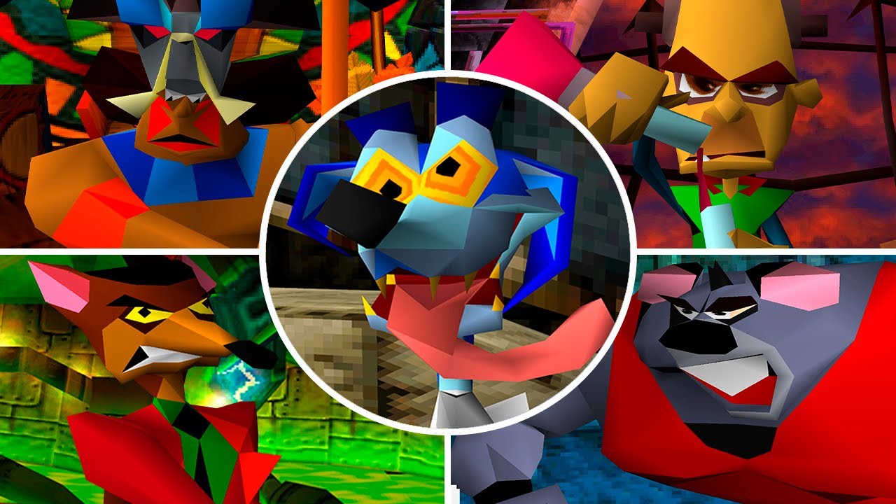 Crash Bandicoot - All Bosses (No Damage) & Ending | 4K 60FPS