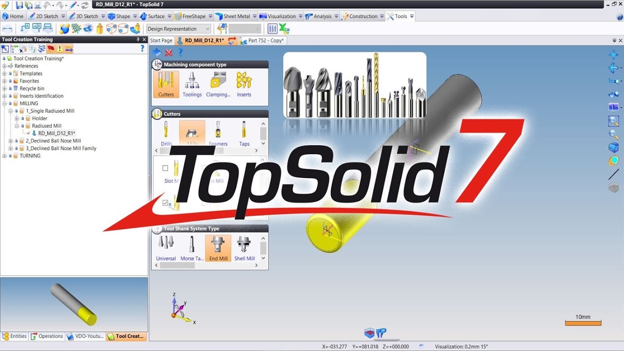 TopSolid'CAM : Creation Tool Component