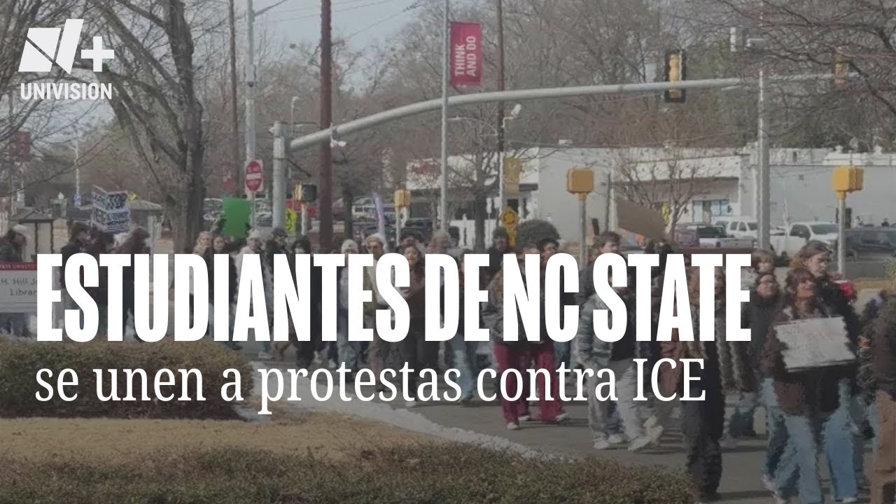 Estudiantes se unen a protesta nacional en North Carolina State contra ICE