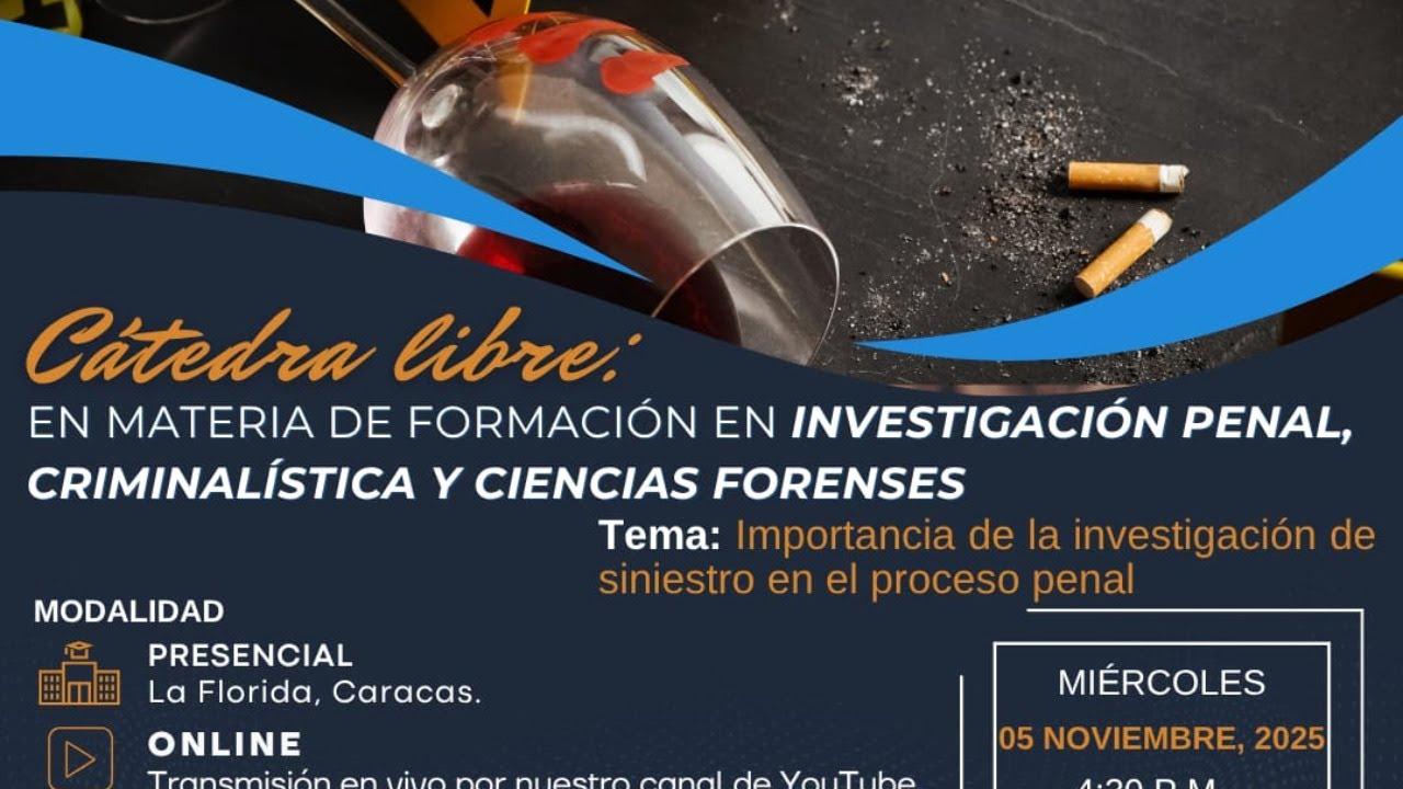 Cátedra libre en materia de formación en investigación penal, criminalística y ciencias forenses.