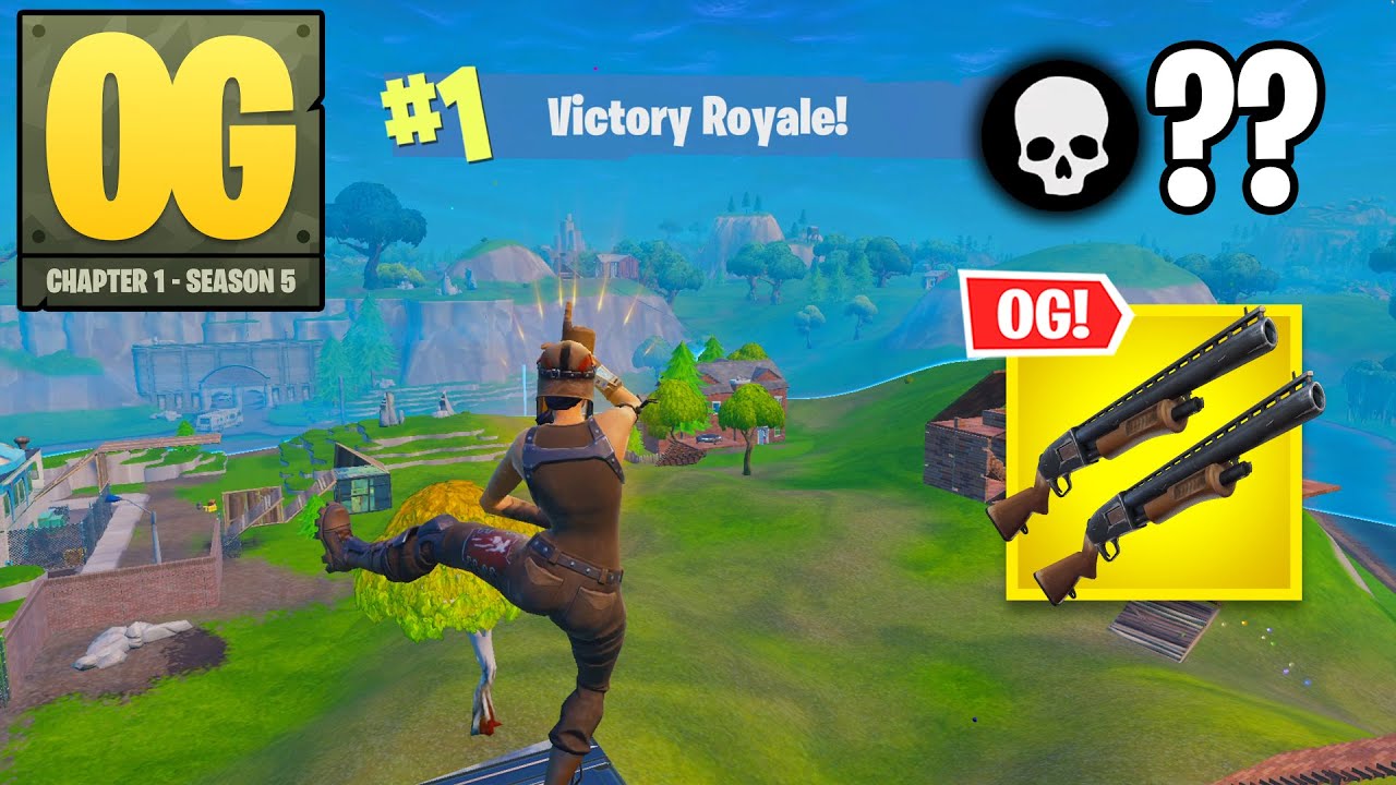 Fortnite OG Season 5 | High Kill Solo Win Gameplay (Double Pump)