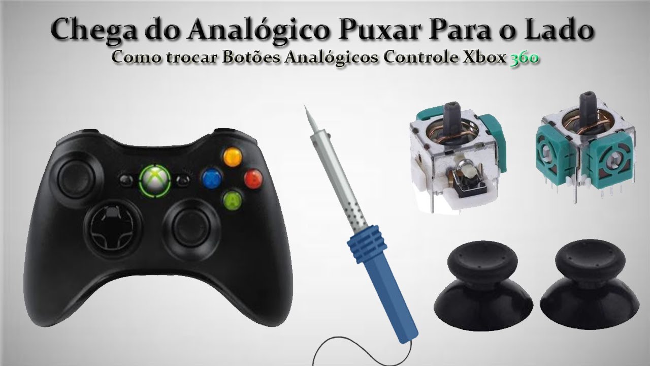 Como Trocar o Botão Analógico Controle Xbox 360 (Passo a Passo)