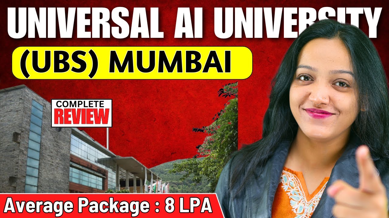 Universal AI University ( UBS MUMBAI )  Complete Review For MBA 👉🏻 All About Placements, Fees , ROI✅