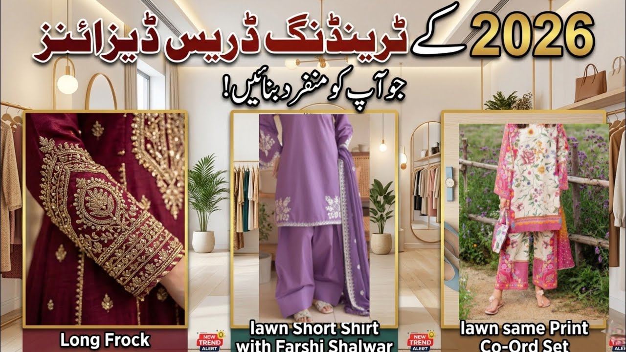 Trending Dress Designs for Girls in Pakistan 2026 👗 | Latest Fashion Trends 2026