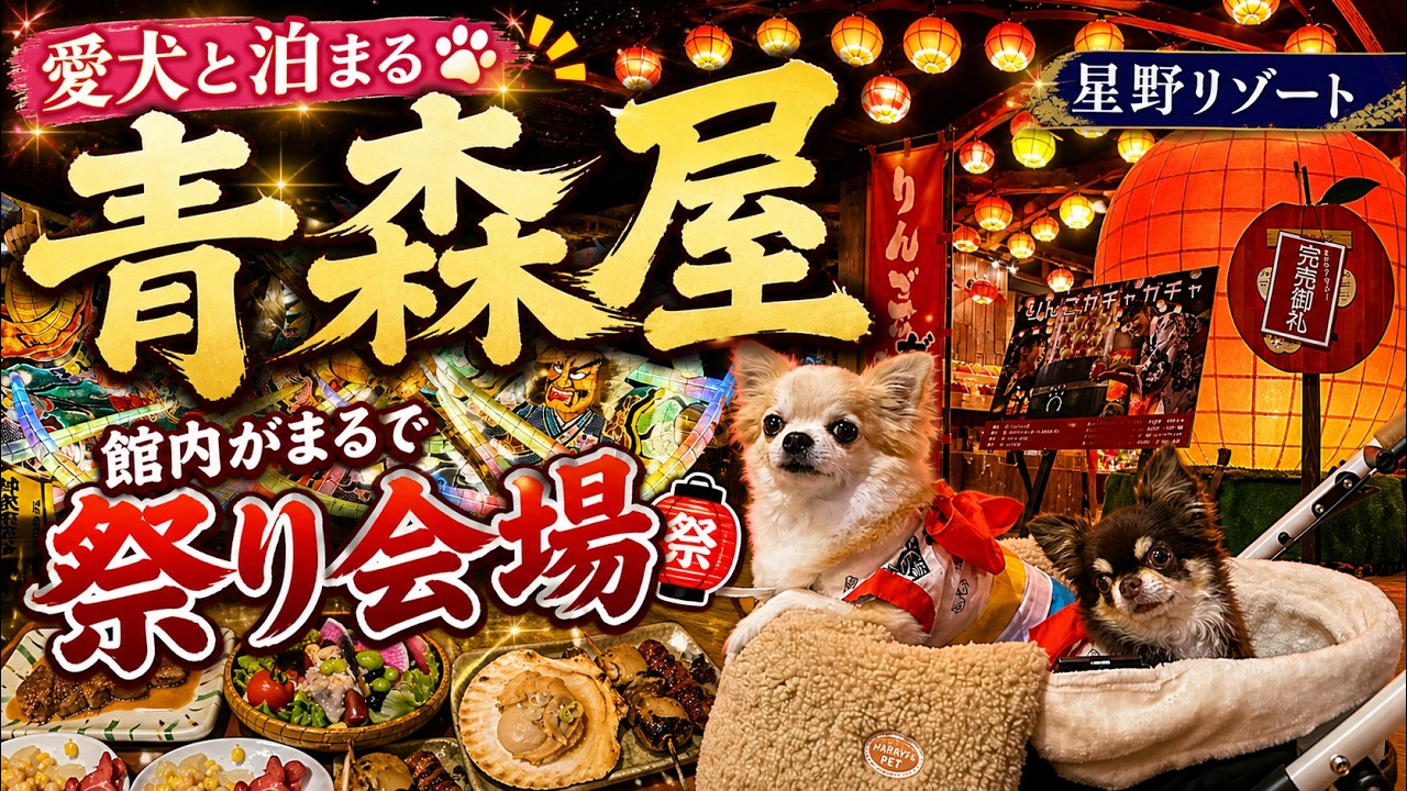 愛犬と泊まれる！星のリゾート青森屋がまさかの”お祭りホテル”だった！