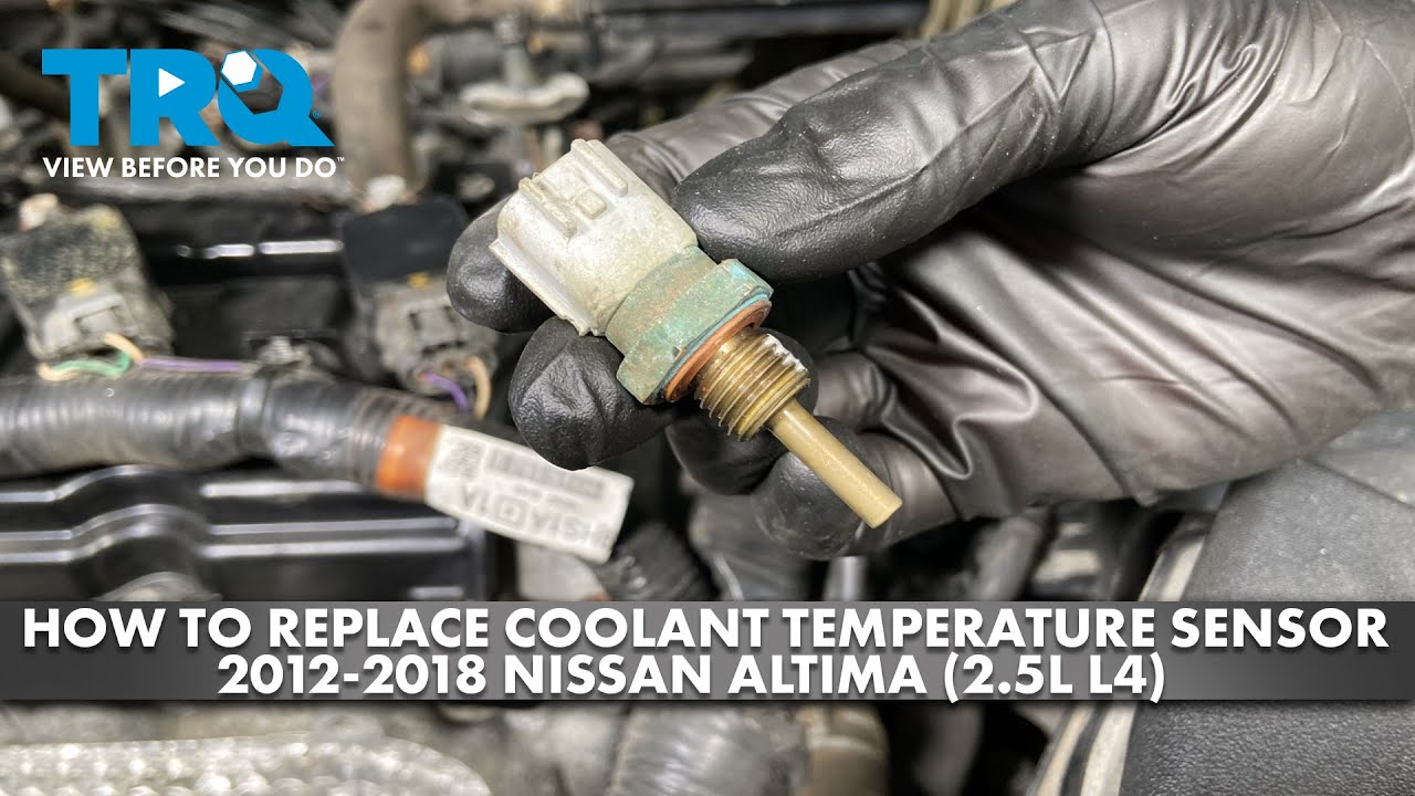 Как заменить датчик температуры охлаждающей жидкости на Nissan Altima 2.5L 4L 2012-2018