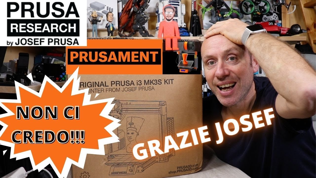 MA E' SUCCESSO DAVVERO!! PRUSA BRAND N°1 DELLE STAMPANTI 3D MI HA INVIATO I3 MK3S VI RACCONTO TUTTO