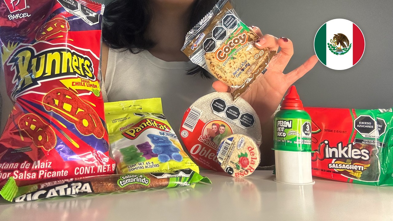 ASMR Probando dulces mexicanos 🇲🇽 🌶️