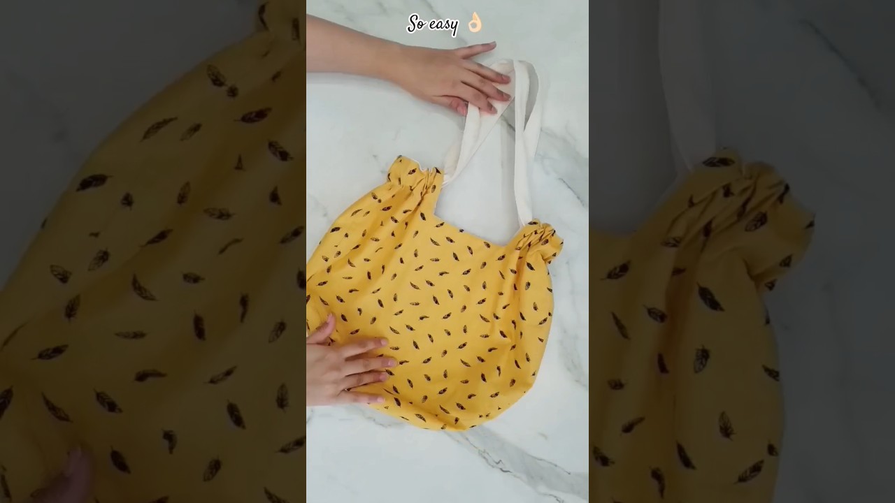 Shopping Bag 🛍️ #diybag #sewing #diyhandbag